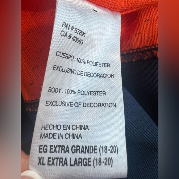 Nike Denver‎ Broncos Eric Decker #87 Orange Jersey NFL Football Youths Size XL - Picture 7 of 9